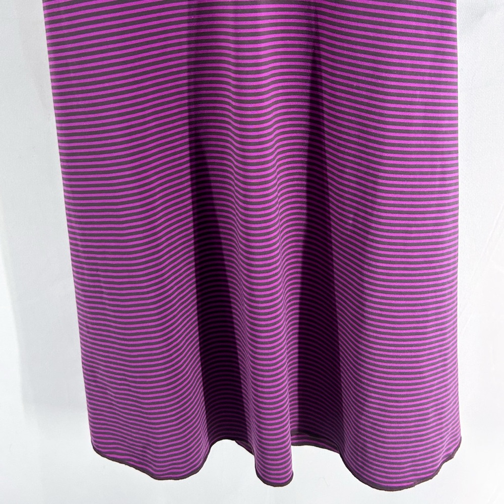 Prana Rebecca Purple Striped Active Mini Dress Built in Bra X-Small NWT - Picture 3 of 7